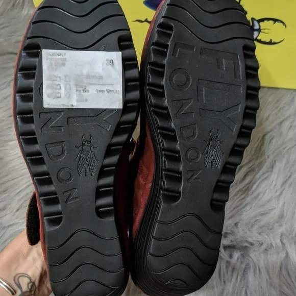 Fly London Suede Mary Jane Wedges (W39) - Picture 5 of 12